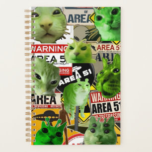 Alien Cat Invasion: Das Gebiet 51 Felines Planer