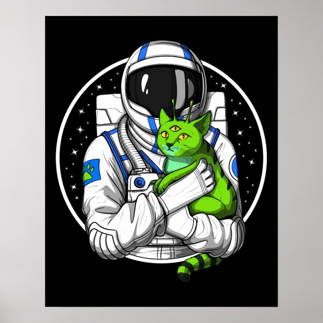 Alien Cat Poster (Vorne)