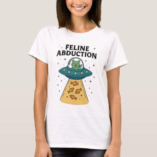 Alien Cats - Funny Feline Abduction T - Shirt