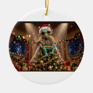 Alien-Christbaum-Keramik-Ornament Keramik Ornament