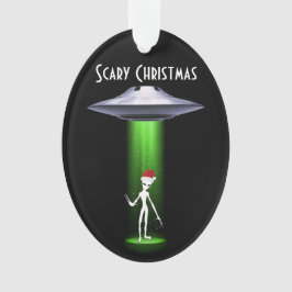 Alien Christmas 🛸 UFO Funny Festive Fabulous Ornament