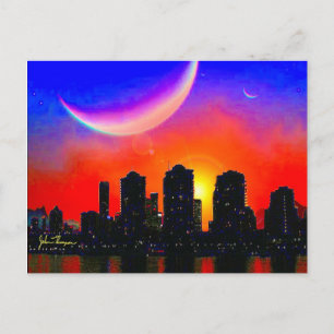 Alien City Post Card Postkarte
