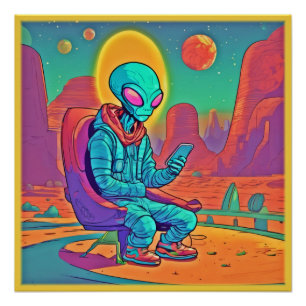 Alien Coolness entfesselt Poster