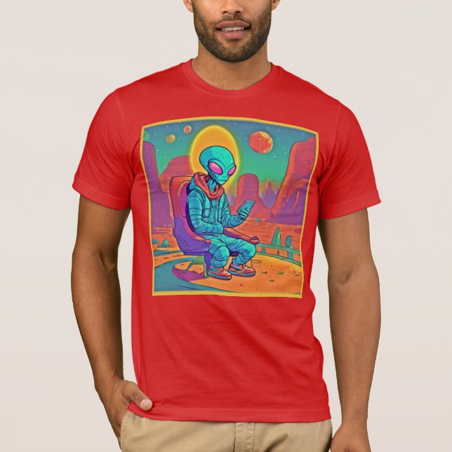 Alien Coolness entfesselt T-Shirt (Vorderseite)
