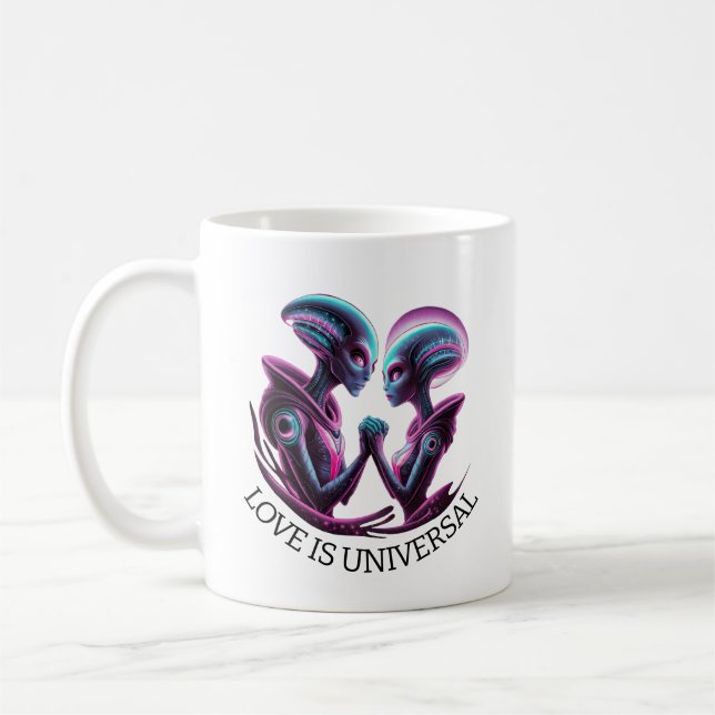 Alien Couple Kaffeetasse (Links)