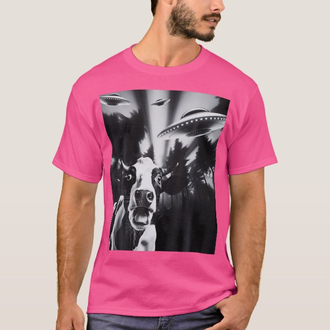 Alien Cow Ufo T-Shirt (Vorderseite)