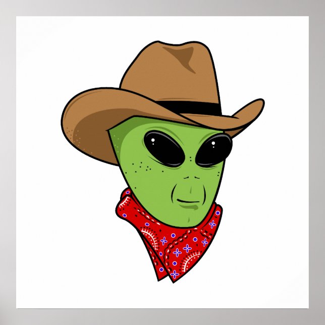 Alien Cowboy Poster (Vorne)