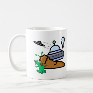 Alien Crash Landing Retro.w Kaffeetasse