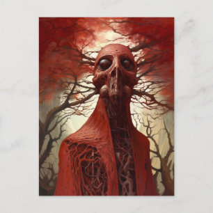 Alien Creature Sci-fi Horror Art Postkarte