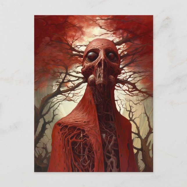 Alien Creature Sci-fi Horror Art Postkarte (Vorderseite)