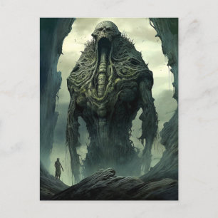 Alien Creature Sci-fi Horror Art Postkarte