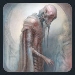 Alien Creature Science Fiction Quadratischer Aufkleber<br><div class="desc">Alien Creature Science Fiction</div>