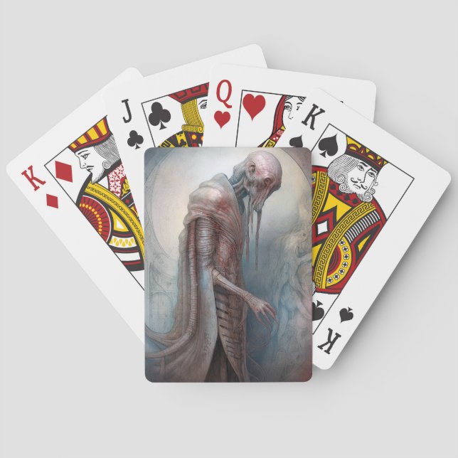 Alien Creature Science Fiction Spielkarten (Rückseite)