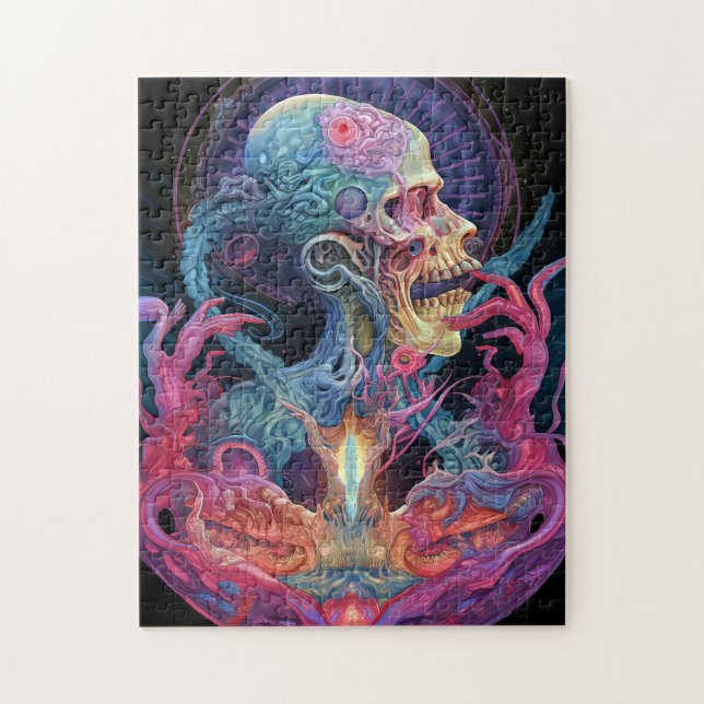 Alien Creature Surreal Horror Art Puzzle (Vertikal)