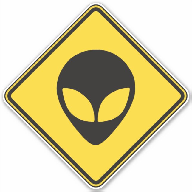 Alien Crossing Aufkleber (Vorderseite)