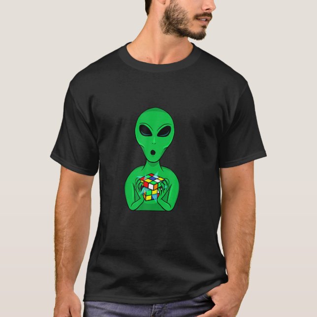 ALIEN CUBE - For Those Who Solve A Cube T-Shirt (Vorderseite)