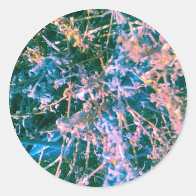 Alien Dark Sci-fi-Virus Runder Aufkleber (Vorderseite)