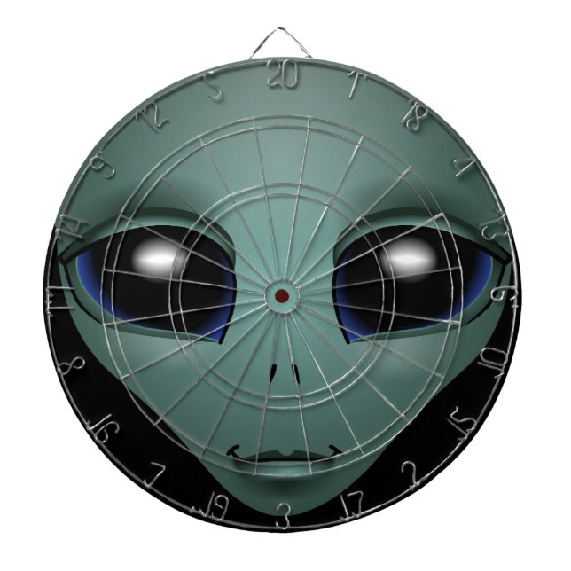 Alien Dartboard E.T. Coole Alien Gifts ET Dartboar Dartscheibe (vorne)