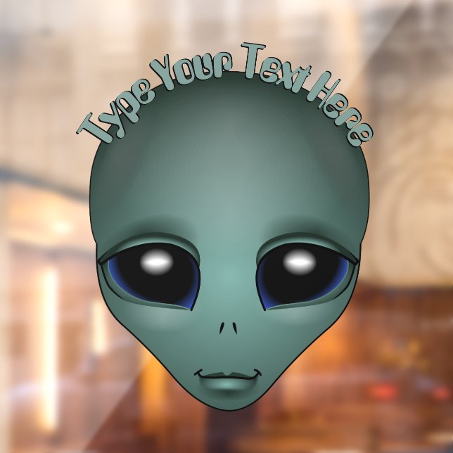 Alien Decal Custom Niedlich Alien Gray Window Clon Fensteraufkleber (Blatt 2)