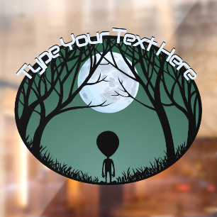 Alien Decal Custom Niedlich Alien Gray Window Clon Fensteraufkleber