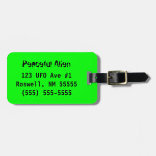 Alien der Friedenssicherung Gepäckanhänger