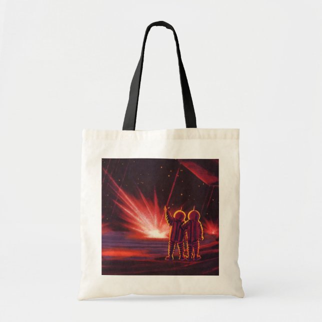 Alien der Vintagen Science Fiction Roter Planet Ex Tragetasche (Vorne)