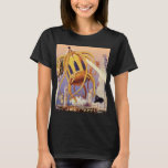 Alien der Vintagen Science Fiction T-Shirt<br><div class="desc">Vintage Illustration Außerirdischen und Roboter Science Fiction Bild mit einem großen futuristischen Alien Oktopus wie Monster einmarschieren in einer Stadt und sammeln einen Bus voller Menschen. Ein Retro-Sci-fi-Comic Buch-Design mit einem Geschöpf zerstört eine Metropole der Zukunft und die Menschen fallen aus dem Bus auf den städtischen Boden unten.</div>