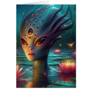 Alien des Schwimmens