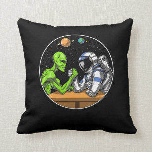 Alien des Weltraumamts Wrestling Funny Cosmic Kissen