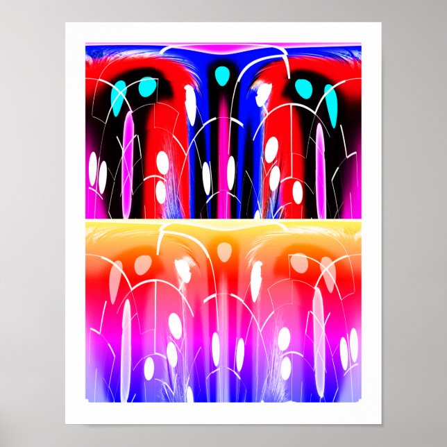 Alien-Dimensionen Dekorationskunst Poster (Vorne)