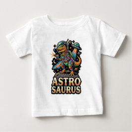Alien Dinosaur Astro Saurus: Retro Astronaut Weltr Baby T-shirt