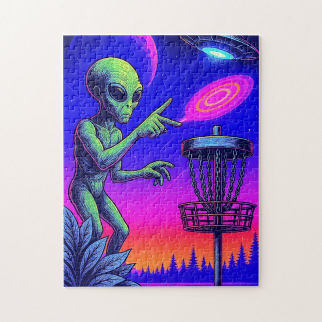 Alien Disk Golf Puzzle (Vertikal)