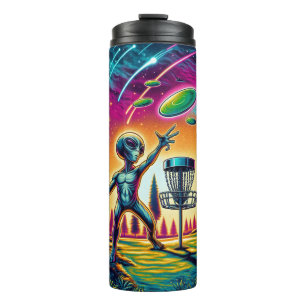 Alien Disk Golf Thermosbecher