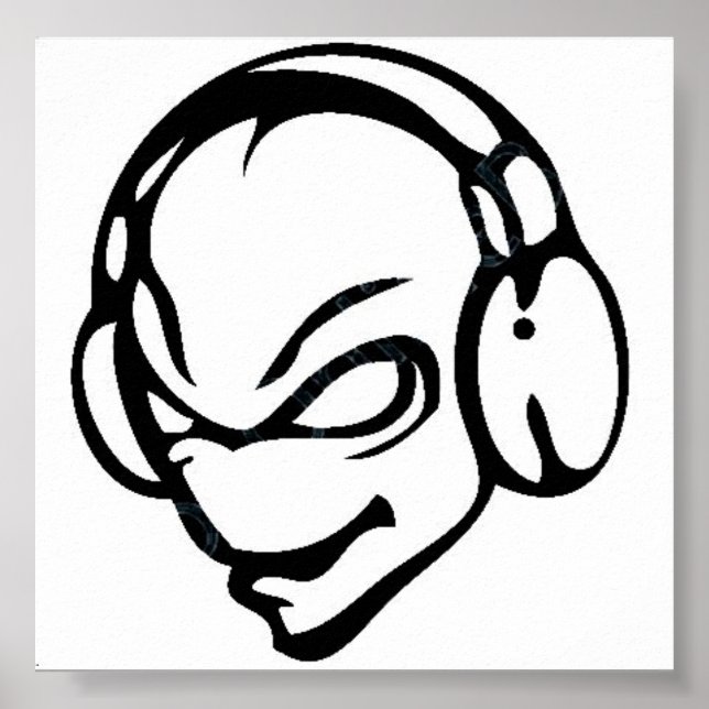Alien dj poster (Vorne)