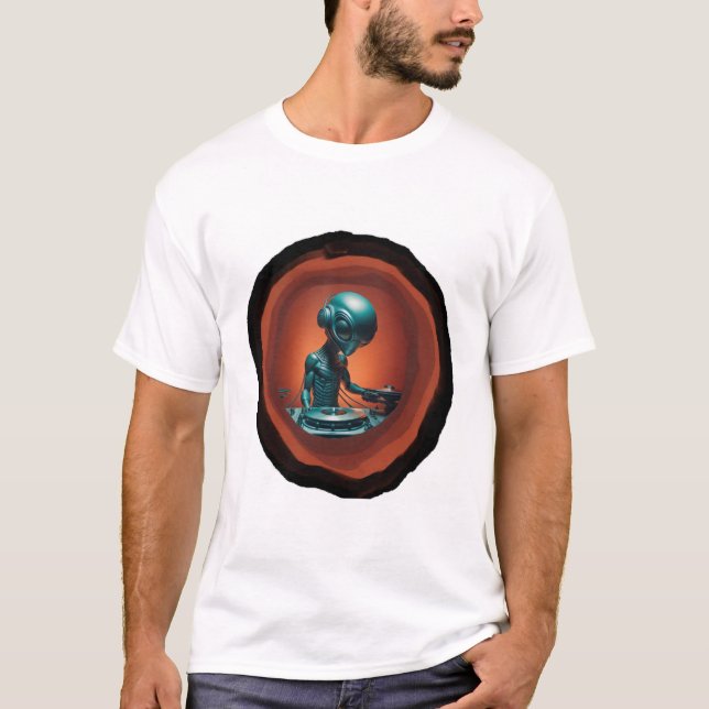 Alien dj T-Shirt (Vorderseite)