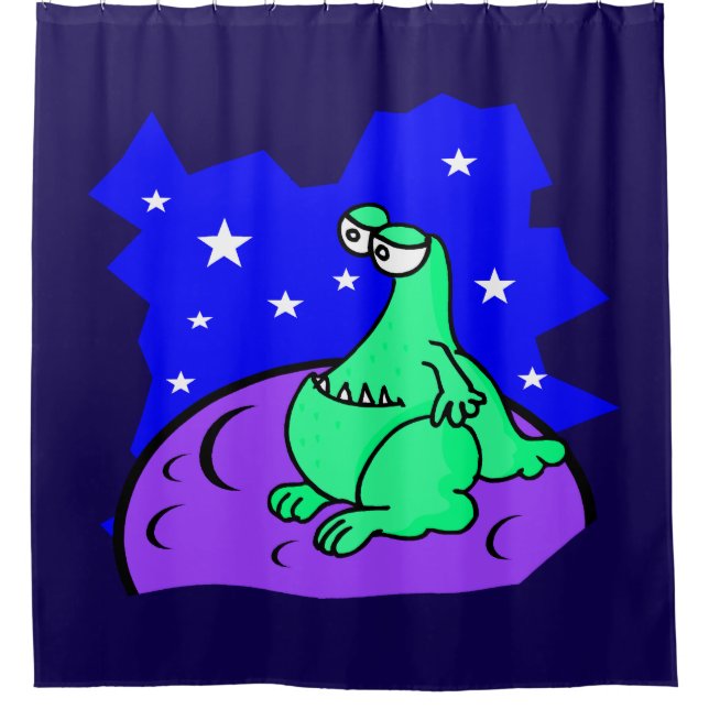 Alien Duschvorhang (Vorderseite)
