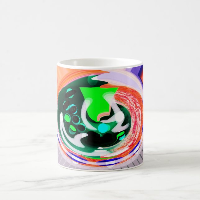 Alien earth planet funky art kaffeetasse (Mittel)