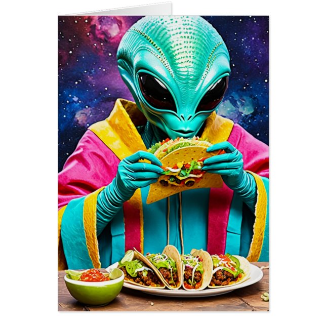 Alien Eating Tacos All Occasas (Vorne)