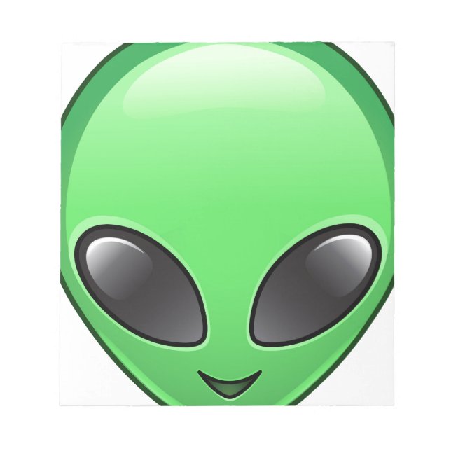 Alien Eemoji Notizblock (Vorderseite)