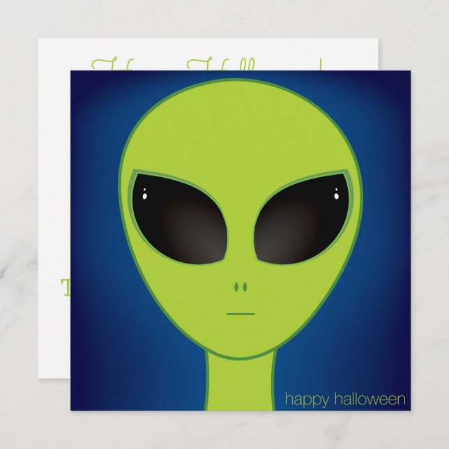 Alien Einladung (Vorne/Hinten)