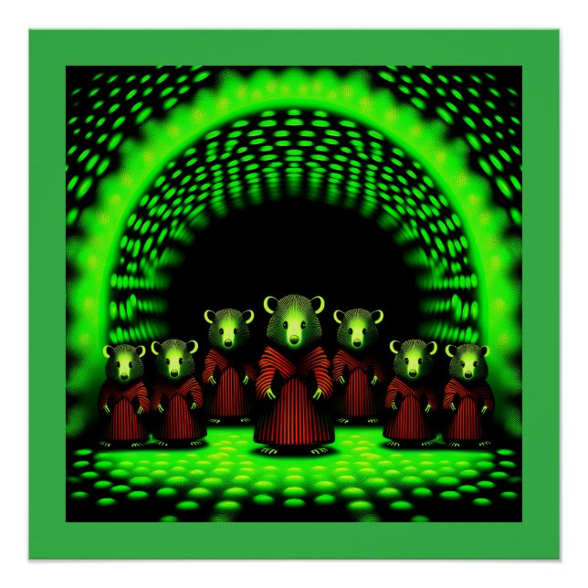Alien Emisary kommt durch das Portal Poster (Vorderseite)
