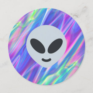 Alien Emoji Einladung