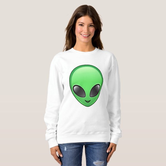 Alien Emoji women Sweatshirt (Vorne ganz)