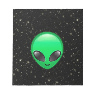 Alien-Emojis Notizblock
