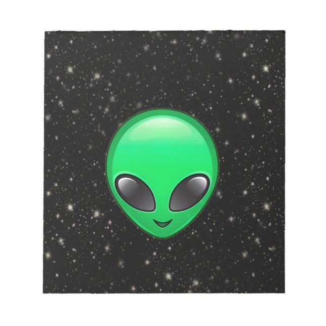 Alien Emojis Notizblock (Vorderseite)