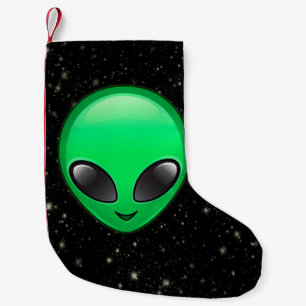 Alien Emojis Weihnachten Strumpf Kleiner Weihnachtsstrumpf