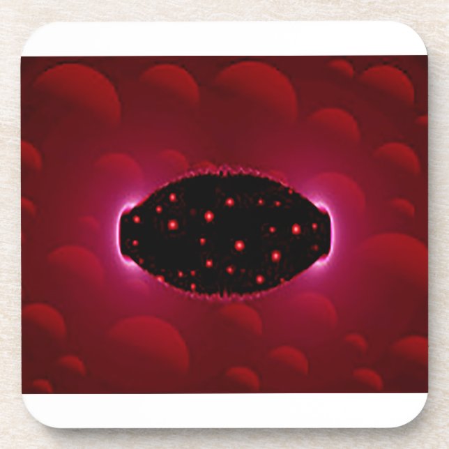 Alien - Energiequelle mit Hintergrundbereichen Getränkeuntersetzer (Vorderseite)