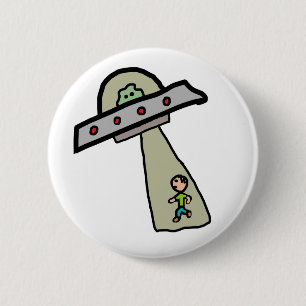Alien Entführung Button
