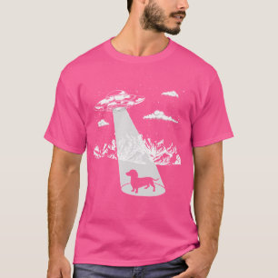 Alien Entführung Dackel für Dackel Liebhaber U T-Shirt