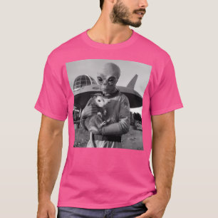 Alien-Entführung-Opossum-Ufo-Opossum-Meme-Funnyfit T-Shirt